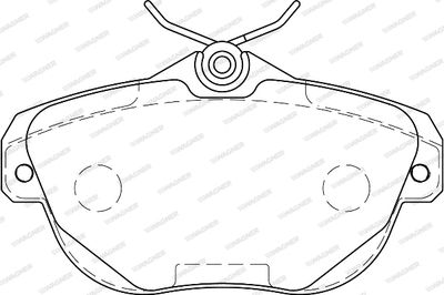 Комплект тормозных колодок, дисковый тормоз WAGNER WBP24462A для CITROËN C6