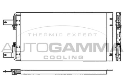 Конденсатор, кондиционер AUTOGAMMA 101825 для LANCIA THEMA