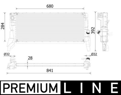 Radiateur - CR2313000P - MAHLE