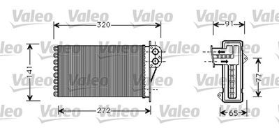 VALEO 812221 Радиатор печки  для PEUGEOT 206 (Пежо 206)