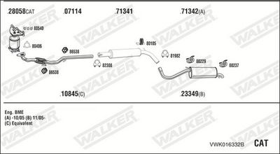 SISTEM DE ESAPAMENT WALKER VWK016332B