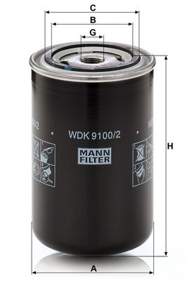 Bränslefilter MANN-FILTER WDK 9100/2