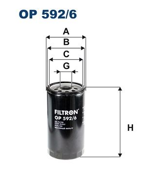 Oljefilter FILTRON OP 592/6