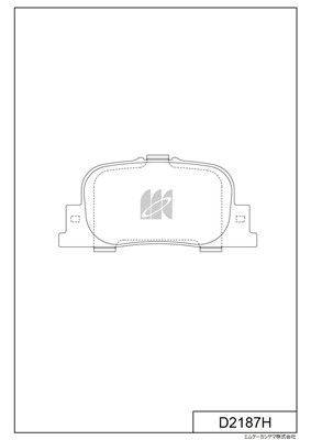 Комплект тормозных колодок, дисковый тормоз MK Kashiyama D2187H для LIFAN X60