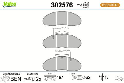 SET PLACUTE FRANA FRANA DISC VALEO 302576