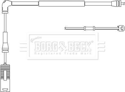 BORG & BECK BWL3026 Датчик износа тормозных колодок  для LAND ROVER RANGE ROVER III (L322) 4.4 4x4