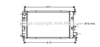 Радиатор, охлаждение двигателя AVA QUALITY COOLING FD2150 для FORD ORION