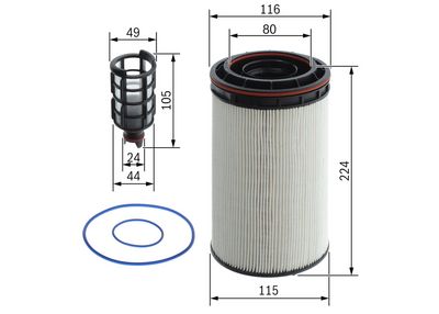 BOSCH Kuro filtrų rinkinys