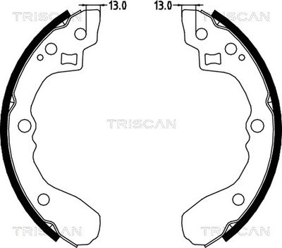 TRISCAN Bremsbackensatz