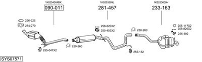 SISTEM DE ESAPAMENT BOSAL SYS07571
