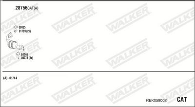 SISTEM DE ESAPAMENT WALKER REK059002