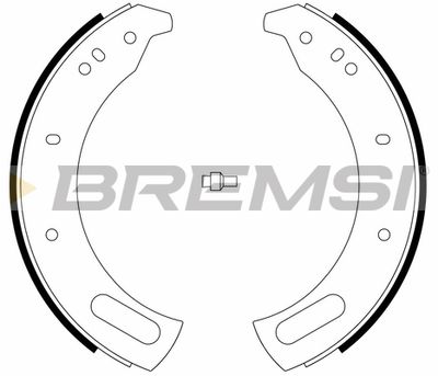 Комплект тормозных колодок BREMSI GF0443 для CARBODIES FL2