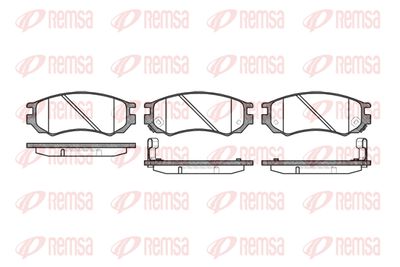Комплект тормозных колодок, дисковый тормоз KAWE 0395 02 для NISSAN 100NX