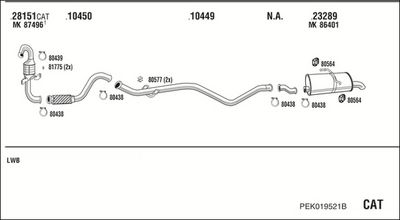 SISTEM DE ESAPAMENT WALKER PEK019521B