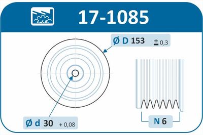 Belt Pulley, crankshaft 17-1085