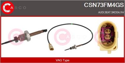 SENZOR TEMPERATURA GAZE EVACUARE