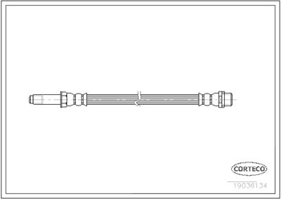 Тормозной шланг CORTECO 19036134 для VW CRAFTER