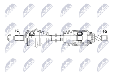полуоска NTY NPW-RE-281