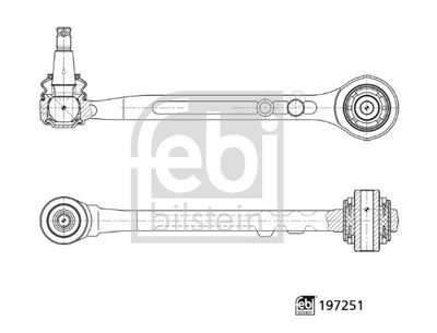 Řídicí páka, zavěšení kol FEBI BILSTEIN 197251