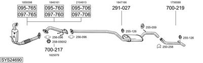 SISTEM DE ESAPAMENT BOSAL SYS24690