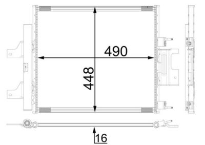 кондензатор, климатизация MAHLE AC 26 000P