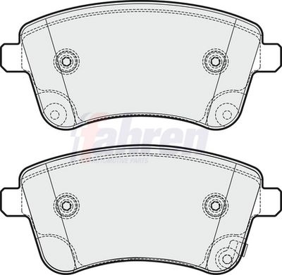 Fahren Brake Pad Set, disc brake FBP3706