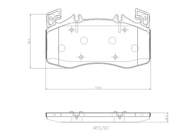 Brake Pad Set, disc brake P 50 163