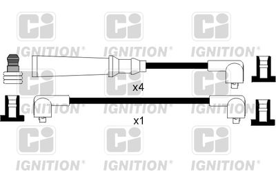 Комплект проводов зажигания QUINTON HAZELL XC349 для RELIANT SCIMITAR