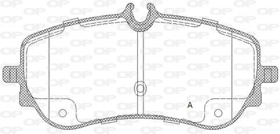 Комплект тормозных колодок, дисковый тормоз OPEN PARTS BPA1848.00 для MAN TGE