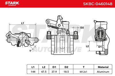спирачен апарат STARK SKBC-0460148