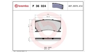 BREMSBELAGSATZ SCHEIBENBREMSE MAGNETI MARELLI 363700436024