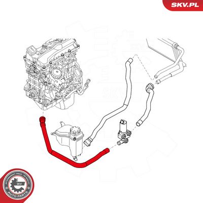 Hadica chladiča ESEN SKV 24SKV281