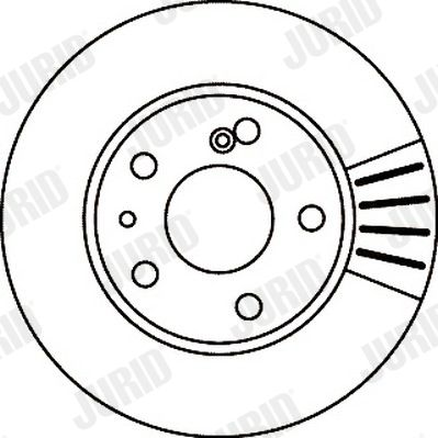 Тормозной диск JURID 561242J для CITROËN CX