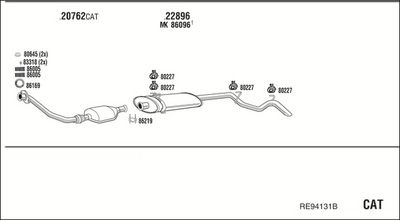SISTEM DE ESAPAMENT WALKER RE94131B