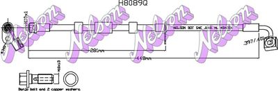 KAWE H8089Q Тормозной шланг  для OPEL INSIGNIA (Опель Инсигниа)