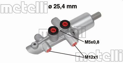 Главный тормозной цилиндр METELLI 05-0735 для MERCEDES-BENZ CLS