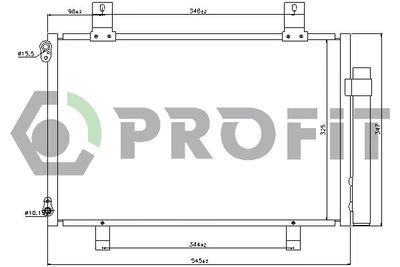 Конденсатор, кондиционер PROFIT PR 9210C1 для SUZUKI SWIFT