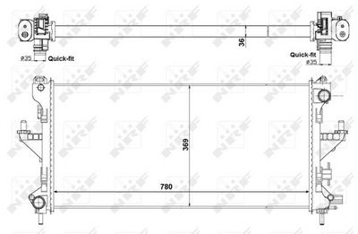 RADIATOR RACIRE MOTOR NRF 53199 4