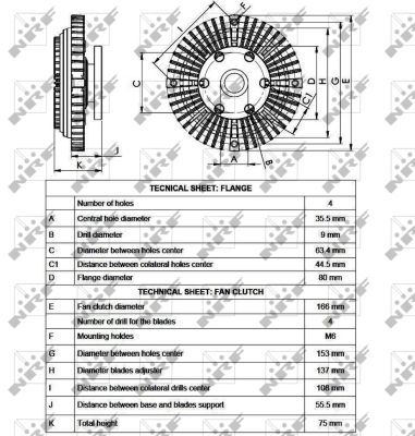 CUPLA VENTILATOR RADIATOR NRF 49528 3