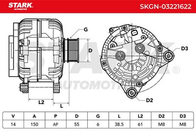 генератор STARK SKGN-03221622