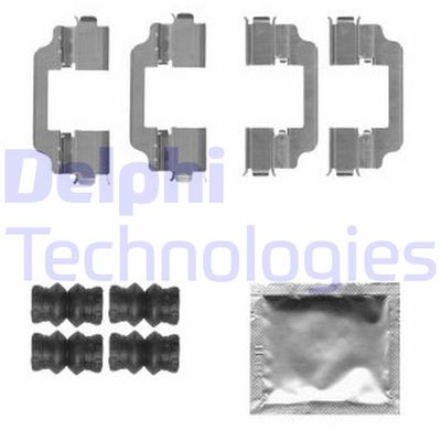 Комплектующие, колодки дискового тормоза DELPHI LX0580 для FORD TOURNEO