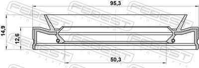 SIMERING DIFERENTIAL FEBEST 95HES52951315C 1