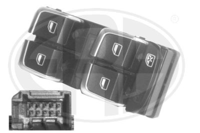 Выключатель, стеклолодъемник ERA 662504 для AUDI Q3