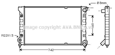 AVA QUALITY COOLING VNA2041 Радиатор охлаждения двигателя для VW JETTA