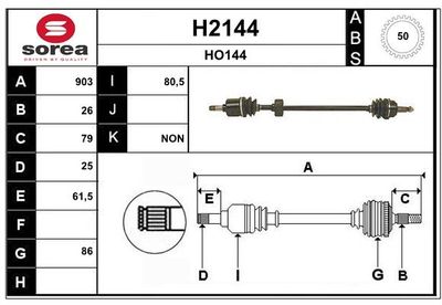 ANTRIEBSWELLE SNRA H2144