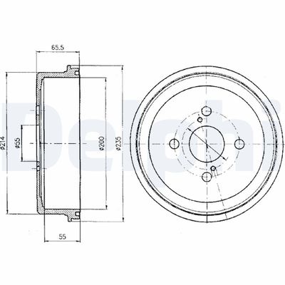 TAMBUR FRANA DELPHI BF278