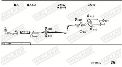 Изпускателна система WALKER RV41610