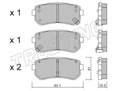 SET PLACUTE FRANA FRANA DISC TRUSTING 7410