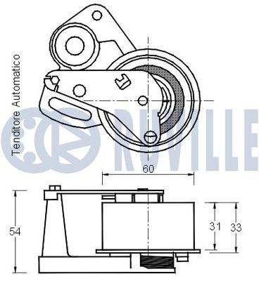SPANNROLLE ZAHNRIEMEN RUVILLE 541756 1