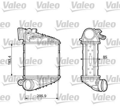Интеркулер VALEO 817653 для VW BORA